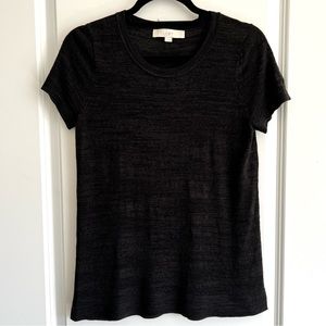 LOFT - linen black tee SIZE S